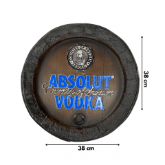 Quadro Tampa de Barril Absolut Vodka