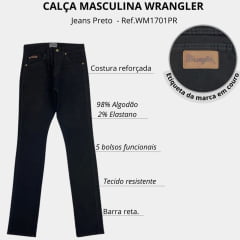 Calça Jeans Masculina Wrangler Urbano Texas - Ref.WM1701PR
