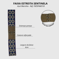 Faixa Sentinela Estampa Pampa Estreita - Escolha a cor