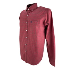 Camisa Masculina Txc Custom Manga Longa Xadrez Vermelho Ref: 29052L