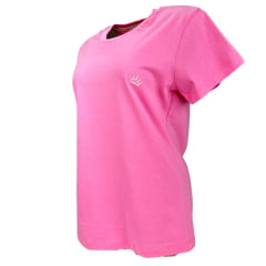 Camiseta Feminina Miss Country T-Shirt Básica Rosa Ref:0844