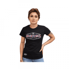 Camiseta Feminina Os Moiadeiros Preta Ref: CMF 2175
