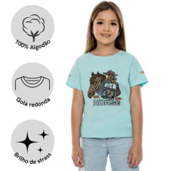 Camiseta Infantil Ox Horns Azul Manga Curta - Ref. 5188