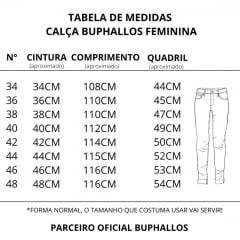Calça Feminina Buphallos Boot Cut Chapa Barriga Ref: 3683