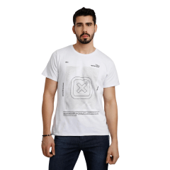 Camiseta Masculina TXC Custom Branca Ref: 19858