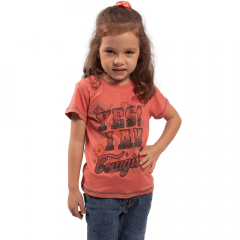 Camiseta T Shirt Infantil Miss Country Goiaba Ref.: 0705