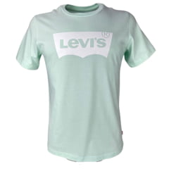 Camiseta Masculina Levis Manga Curta Verde Água Ref. LB0013202