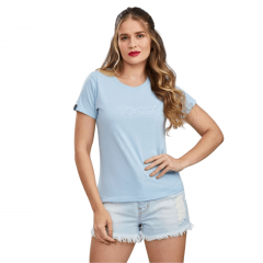 Camiseta Feminina Txc Custom Azul Clara Ref: 50213