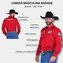 Camisa Masculina Radade Bordada Brands - Escolha a cor
