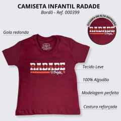 Camiseta Infantil Radade Manga Curta Bordô - Ref. 000399