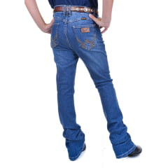 Calça Infantil Wrangler Jeans Azul Boot Cut Ref: 09MWKIBUN