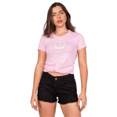 Camiseta Feminina TXC Custom Rosa Ref: 4994