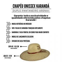 Chapéu Karandá Unissex Duplo Pantaneiro Arena II