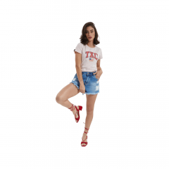 Camiseta Feminina TXC Custom Rosa Ref: 50320