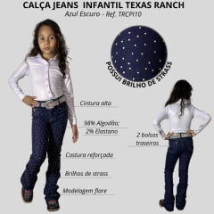 Calça Jeans Flare Infantil Texas Ranch Blue Ref.TRCPI10