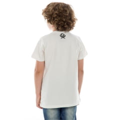 Camiseta Infantil Ox Horns Manga Curta Creme Ref.5203