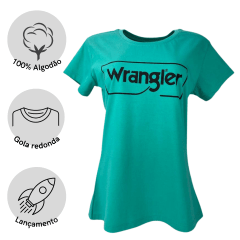 Camiseta Feminina Wrangler Manga Curta Básica Ref WF5503 - Escolha a cor