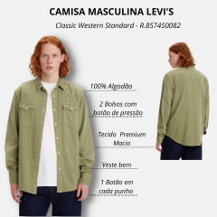 Camisa Masculina Levi's Classic Western Standard R.857450082