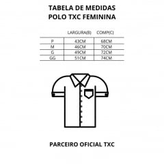 Camisa Feminina Polo Feminina TXC Classic - Ref.27111 - Escolha a cor