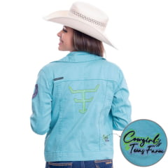 Jaqueta Jeans Feminina Texas Farm Colors - Ref. JQF004