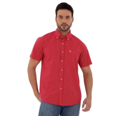 Camisa Masculina TXC Custom Xadrez Vermelho Ref. 2712C