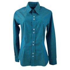 Camisa Feminina Laço Forte Manga Longa Verde - Ref. 3107