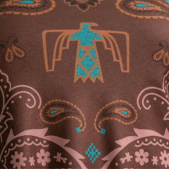 Bandana Texas Farm Breeze Cutie Rider Estampada Marrom Café Ref:BN018