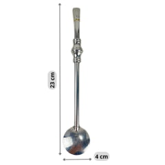 Bomba Inox Bortonaggio Para Chimarrão Anel Com Rosca E Bojo Mil Furos R: 205MF