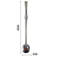 Bomba Inox Bortonaggio Para Chimarrão Anel Com Rosca E Bojo Mil Furos R: 208MF