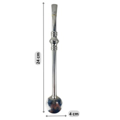 Bomba Inox Bortonaggio Para Chimarrão Anel Com Rosca E Bojo Mil Furos R: 255MF