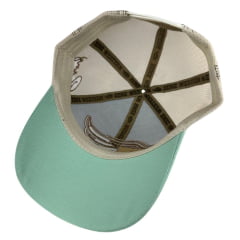 Boné Feminino Zenz Western Lone Ranger Verde Claro Com Logo Bordado Marrom Ref 1453