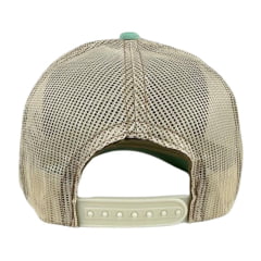 Boné Feminino Zenz Western Lone Ranger Verde Claro Com Logo Bordado Marrom Ref 1453