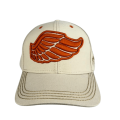 Boné Feminino Zenz Western Santo Rini Bege Com Logo Laranja - Ref. ZW324049-1334