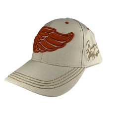 Boné Feminino Zenz Western Santo Rini Bege Com Logo Laranja - Ref. ZW324049-1334