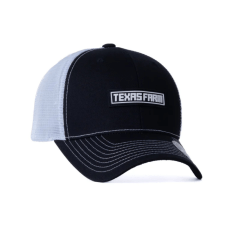 Boné Texas Farm Preto Telinha Branca Com Logo - Ref. TF954