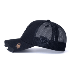 Boné Texas Farm Preto Com Abridor de Garrafa Logo e Telinha - Ref. TF 1041