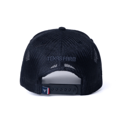 Boné Texas Farm Preto Com Abridor de Garrafa Logo e Telinha - Ref. TF 1041