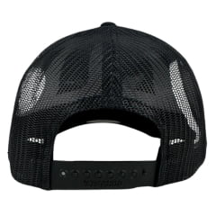 Boné Unissex Ariat Preto Com Bordado Fundo Bandeira EUA - 112 Trucker