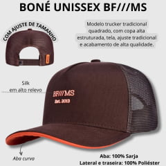 Boné Unissex BF///MS BF Classic Marrom/Laranja Ref.1250