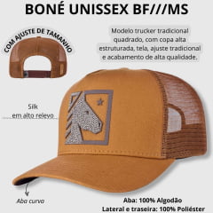 Boné Unissex BF///MS BF New Horse Caramelo Ref.1173