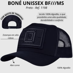 Boné Unissex BF///MS BF The True Black - Ref. 1198