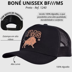 Boné Unissex BF///MS BF Torus Preto Ref: 1240