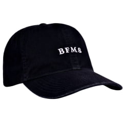 Boné Unissex BF///MS Dad Hat Preto Tecido Com Logo Branco Ref.1231