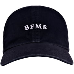 Boné Unissex BF///MS Dad Hat Preto Tecido Com Logo Branco Ref.1231