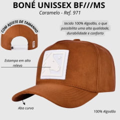 Boné Unissex BF///MS Horse Classic Caramelo Camurça R. 971