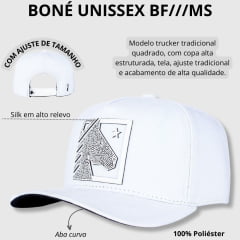 Boné Unissex BF///MS New Horse Single Branco Ref.1226