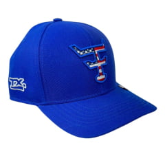 Boné Unissex Texas Farm Azul Royal Com Logo Eua Ref:355