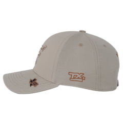 Boné Unissex Texas Farm Bege Com Logo Mescla Laranja Ref.TF496