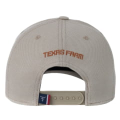 Boné Unissex Texas Farm Bege Com Logo Mescla Laranja Ref.TF496