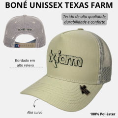 Boné Unissex Texas Farm Bege Overtone Com Logo Bege Ref:TF809